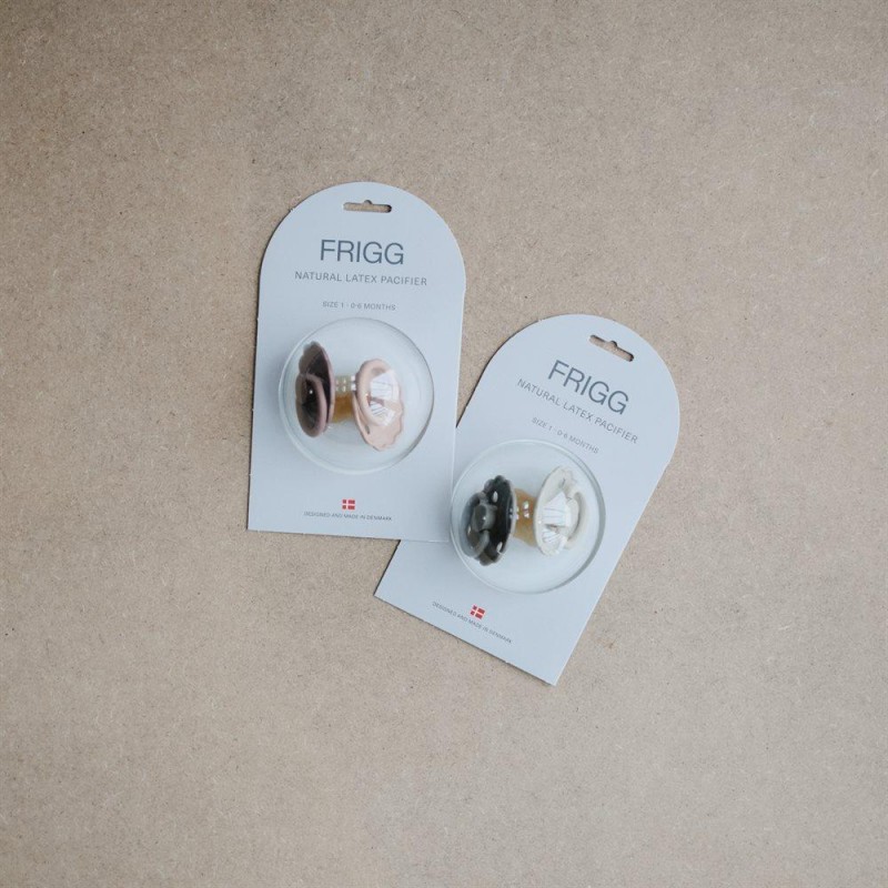 FRIGG Daisy Σετ Πιπίλες Latex 2 τμχ Για 6-18 Μηνών Blush / Cotton Candy