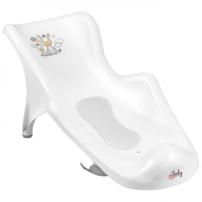 Βάση Μπάνιου με Αντιολισθητική Επίστρωση Ζέμπρα Λευκό-Maltex