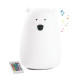 Φωτιστικό Σιλικόνης Big Bear 16cm με ηχείο & τηλεχειριστήριο - Rabbit & Friends