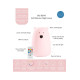 Φωτιστικό Σιλικόνης Bear Lamp Pink 16cm με Τηλεχειριστήριο Rabbit & Friends