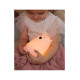 Φωτιστικό Σιλικόνης Bear Lamp Lavender 16cm - Rabbit & Friends