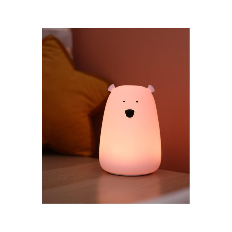 Φωτιστικό Σιλικόνης Bear Lamp Lavender 16cm - Rabbit & Friends