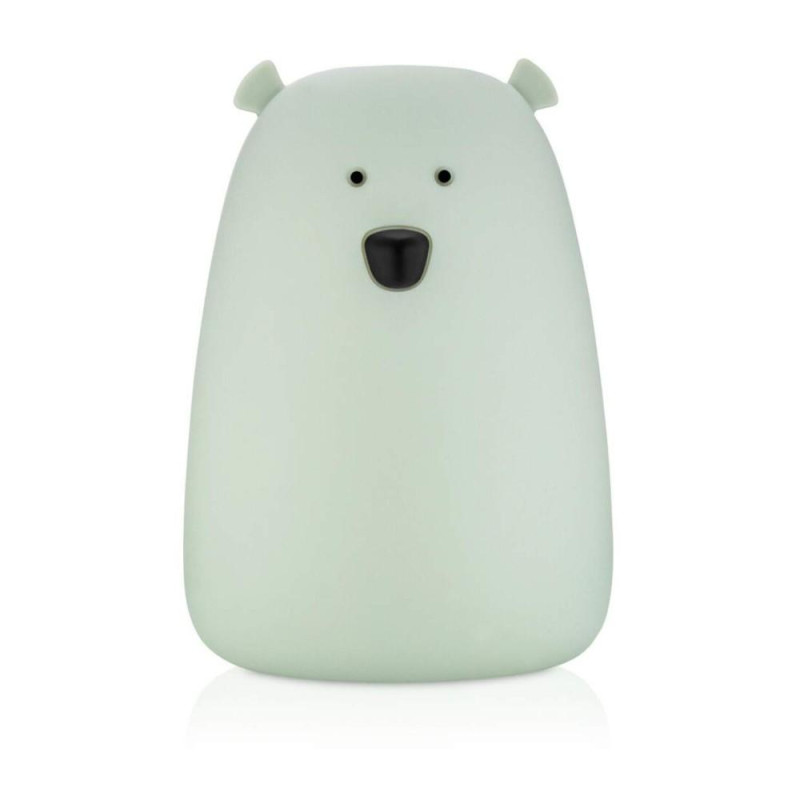 Φωτιστικό Σιλικόνης Bear Lamp Sage 16cm - Rabbit & Friends