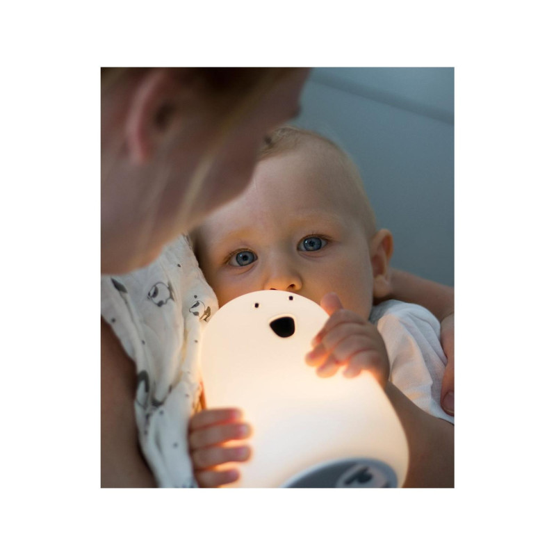 Φωτιστικό Σιλικόνης Bear Lamp White 16cm - Rabbit & Friends
