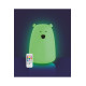 Φωτιστικό Σιλικόνης Bear Glow In The Dark με Τηλεχειριστήριο 16cm - Rabbit & Friends