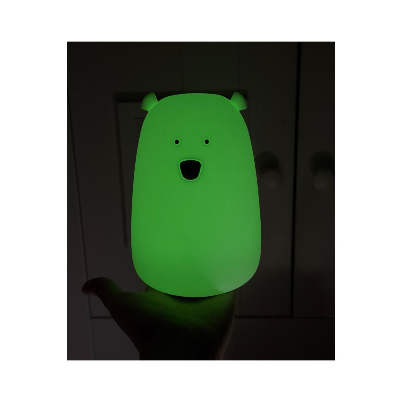 Φωτιστικό Σιλικόνης Bear Glow In The Dark με Τηλεχειριστήριο 16cm - Rabbit & Friends