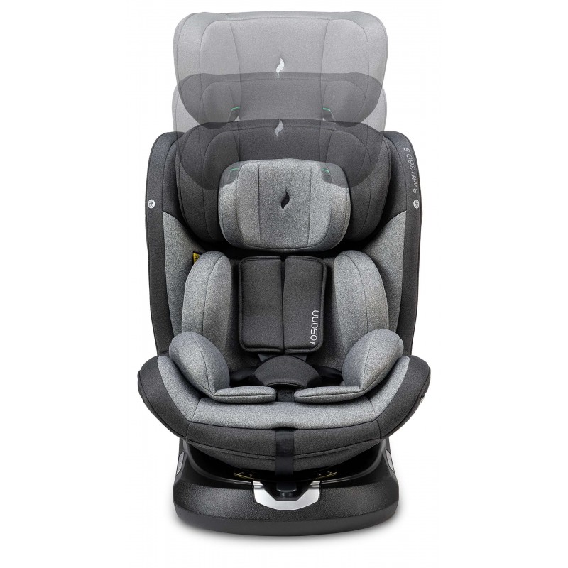 Osann Swift 360º I-size Κάθισμα Αυτοκινήτου Universe Grey 76-150cm