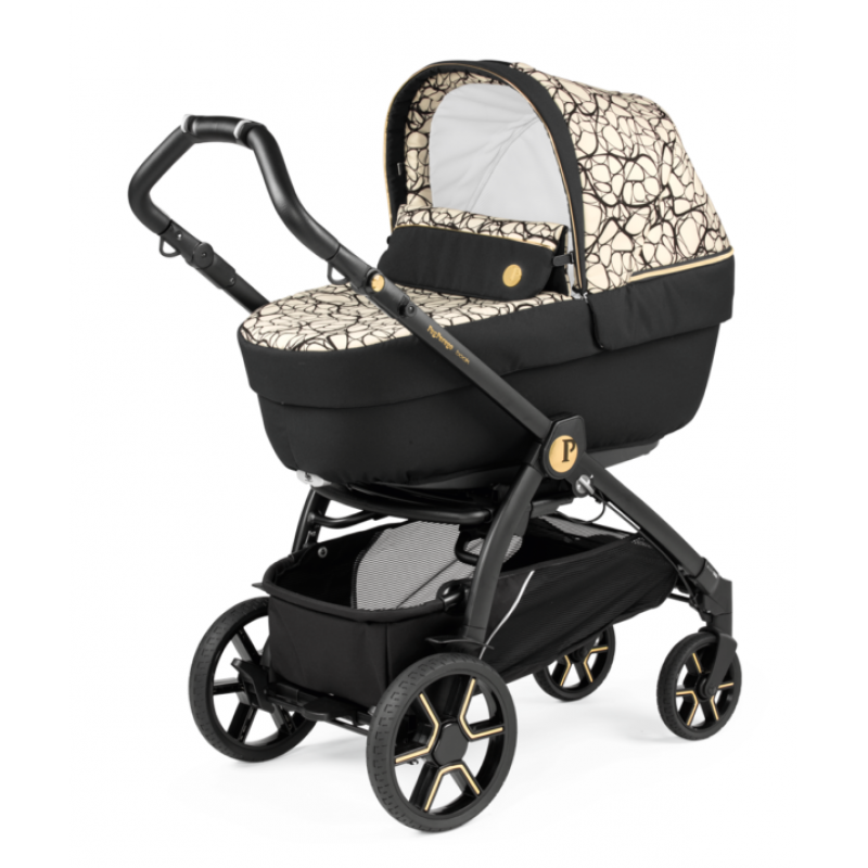 Peg Perego Culla Elite πορτ μπεμπέ Graphic Gold  (ΔΩΡΟ το BASSINET Stand)