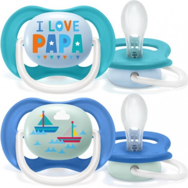 Philis Avent Πιπίλα ultra air, 6-18 μηνών I love papa