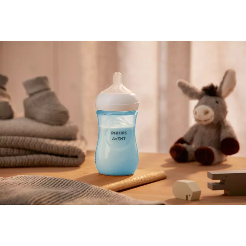 PHILIPS AVENT Mπιμπερό Natural Response 1m+ 260ml Μπλε