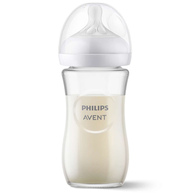 PHILIPS AVENT Mπιμπερό Natural Response 1m+ 240ml Γυάλινο