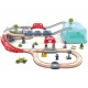 Hape Railway Ξύλινος Σιδηρόδρομος City Bucket Set