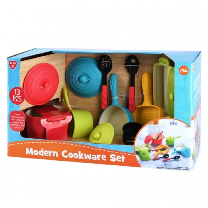 Playgo Σετ Κουζινικών Modern Cookware 13 Τμχ