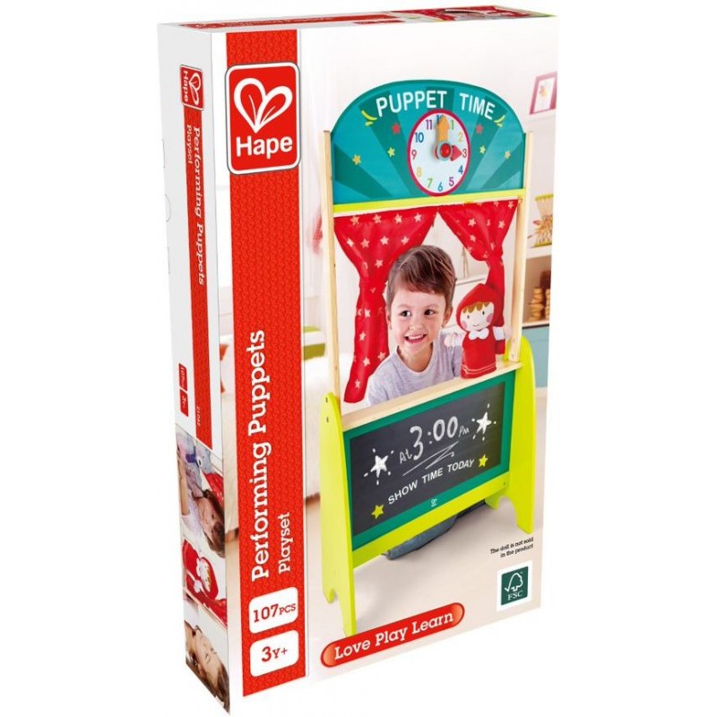 Hape Early Explorer Ξύλινο Κουκλοθέατρο