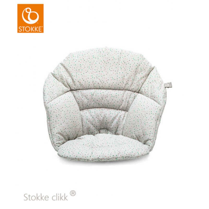 Stokke clikk cushion μαξιλάρι soft grey sprinkles (organic cotton)