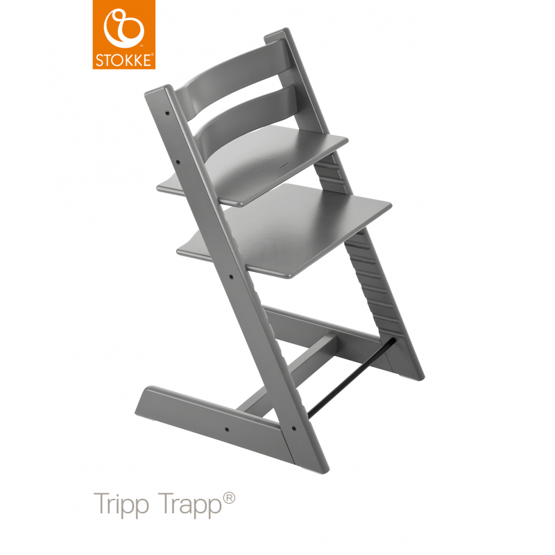 Stokke Tripp Trapp κάθισμα φαγητού Storm Grey και Δώρο το Newborn set