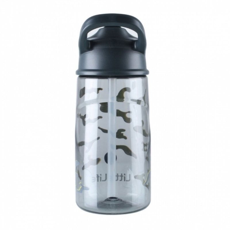 LittleLife Παγούρι με Καλαμάκι Ανθρακί 550ml