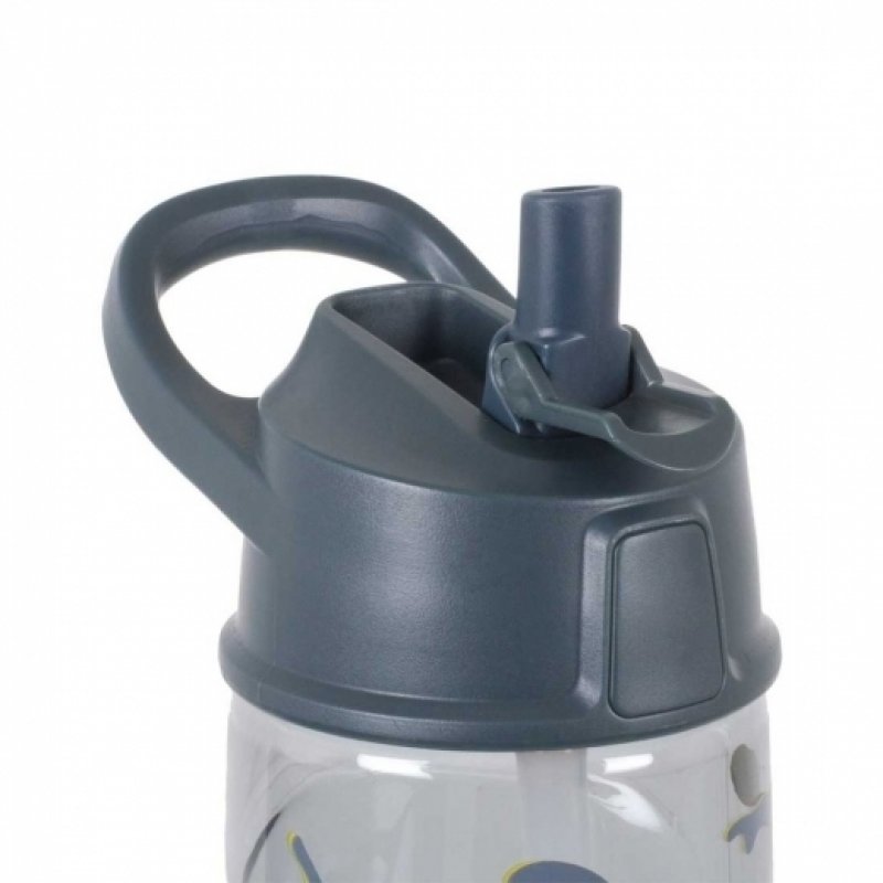 LittleLife Παγούρι με Καλαμάκι Ανθρακί 550ml