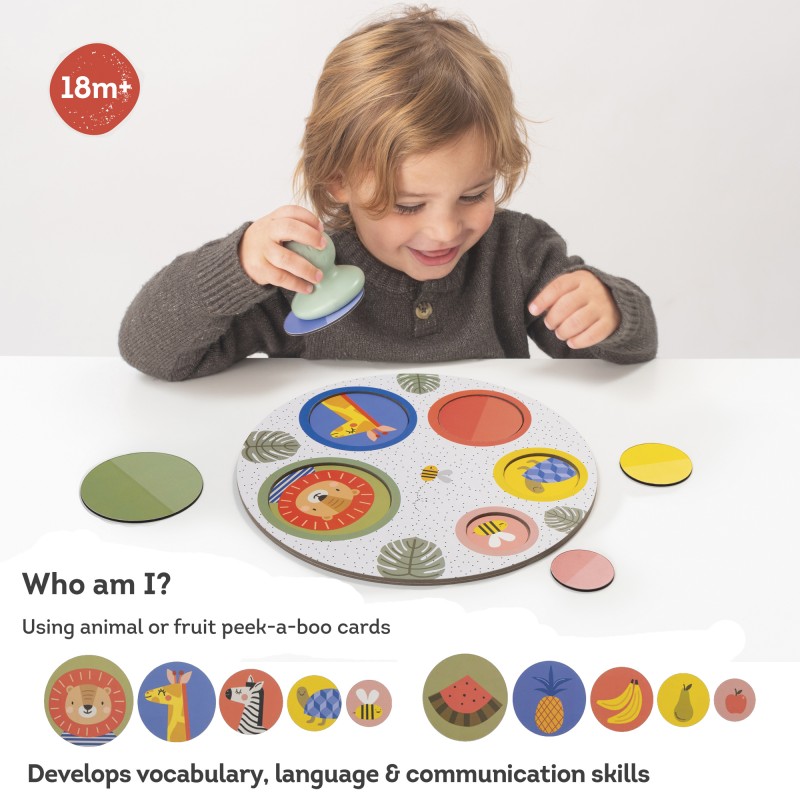 Taf Toys Magnetic Peek-A-Boo puzzle παιχνίδι Εκμάθησης 