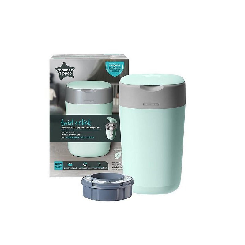 Tommee Tippee Κάδος απόρριψης πάνας Πράσινος Twist & Click