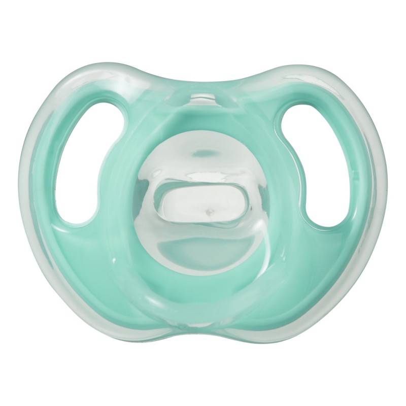 Tommee Tippee Ultra Light Silicone Soother 0-6m 2 Τεμάχια - Τιρκουάζ / Άσπρο
