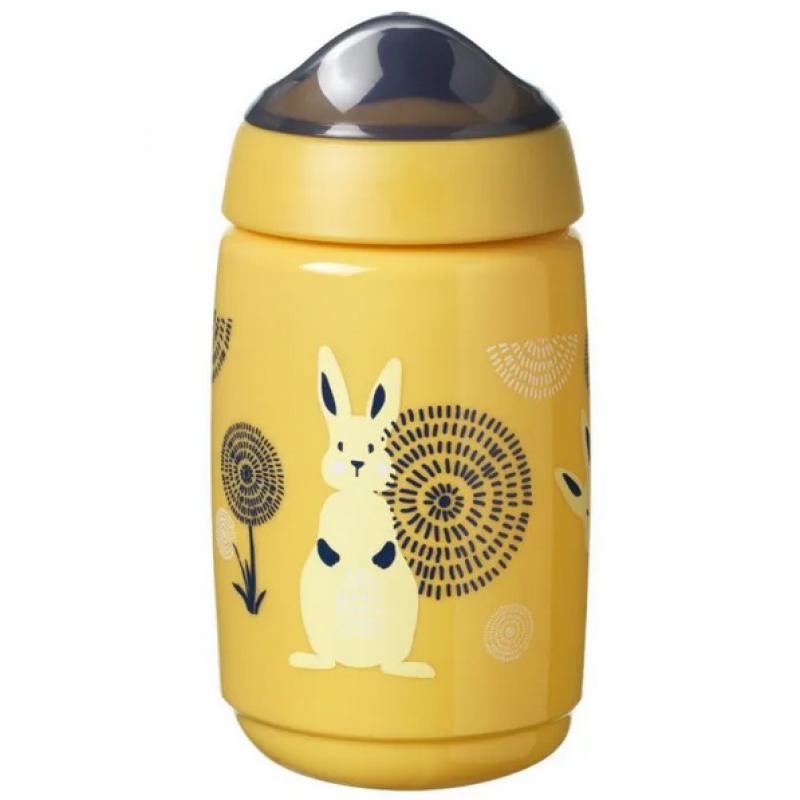 Tommee Tippee Κύπελλο με στόμιο μαλακής σιλικόνης κίτρινο 390ml 12m+
