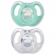 Tommee Tippee Ultra Light Silicone Soother 0-6m 2 Τεμάχια - Τιρκουάζ / Άσπρο