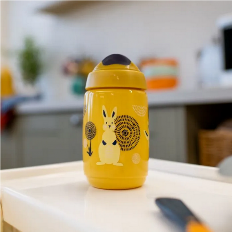 Tommee Tippee Κύπελλο με στόμιο μαλακής σιλικόνης κίτρινο 390ml 12m+