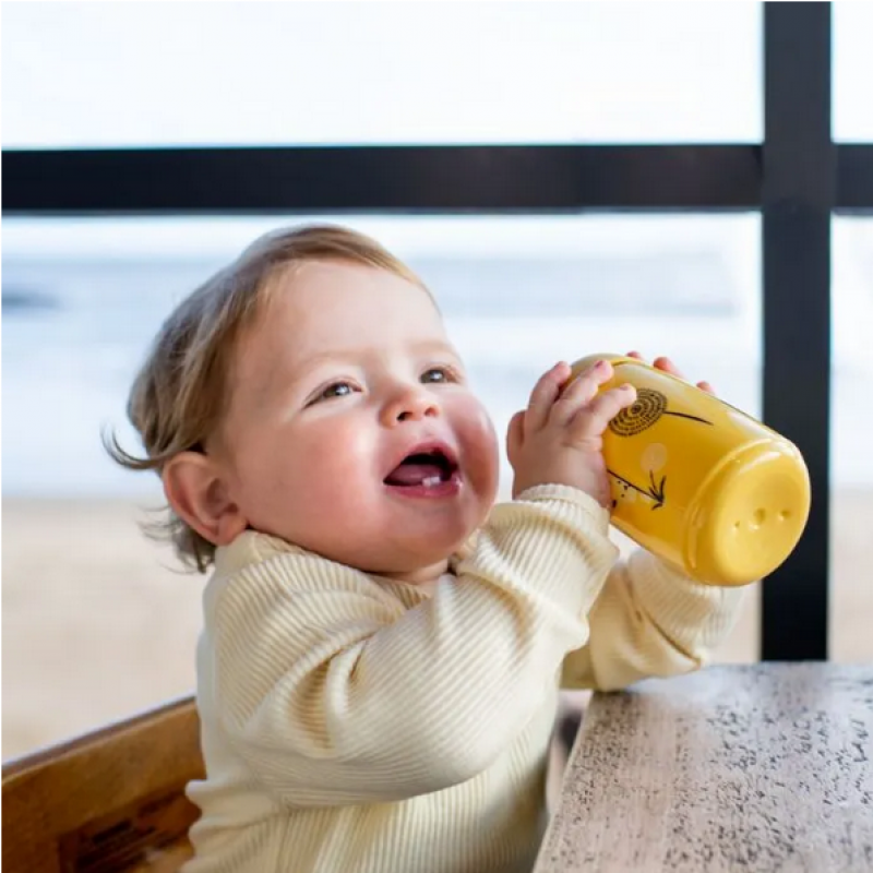 Tommee Tippee Κύπελλο με στόμιο μαλακής σιλικόνης κίτρινο 390ml 12m+