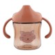Trixie Sippy Cup Εκπαιδευτικό Ποτηράκι Με Μαλακό Στόμιο Και Χερούλια Για 4+ Μηνών 200ml Mrs Cat