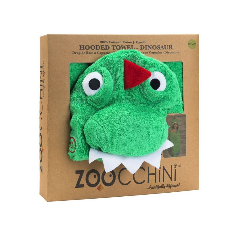 Zoocchini Παιδική Πετσέτα με Κουκούλα Devin the Dinosaur