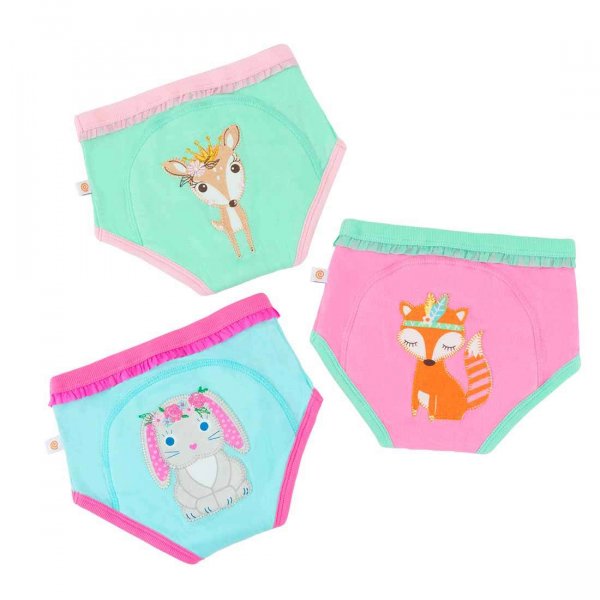 Zoocchini Εκπαιδευτικά Εσώρουχα Woodland Princess 3τμχ 3-4 ετών