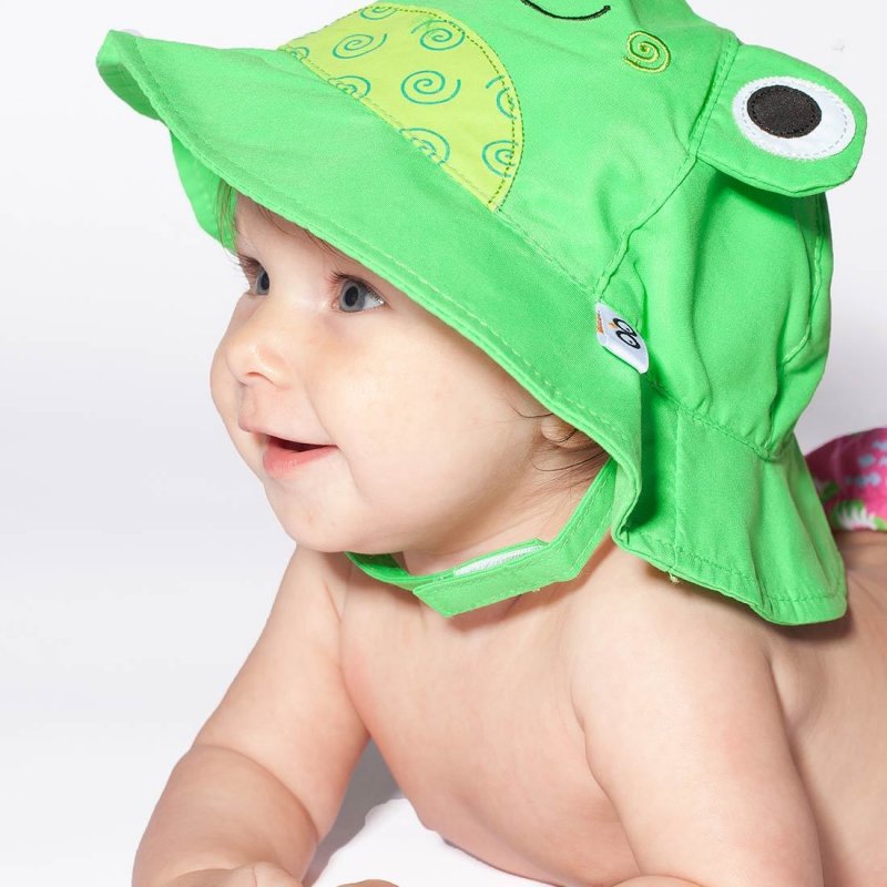 Zoocchini Αντηλιακό Καπέλο Frog 6-12 μηνών