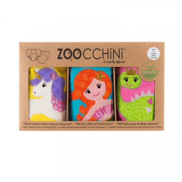 Zoocchini Εκπαιδευτικά Εσώρουχα Fairytales 3τμχ 2-3 ετών