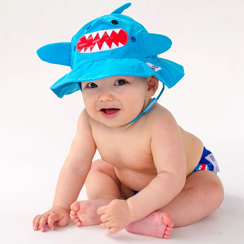 Zoocchini Σετ Μαγιό - Καπέλο Shark 12-24 μηνών