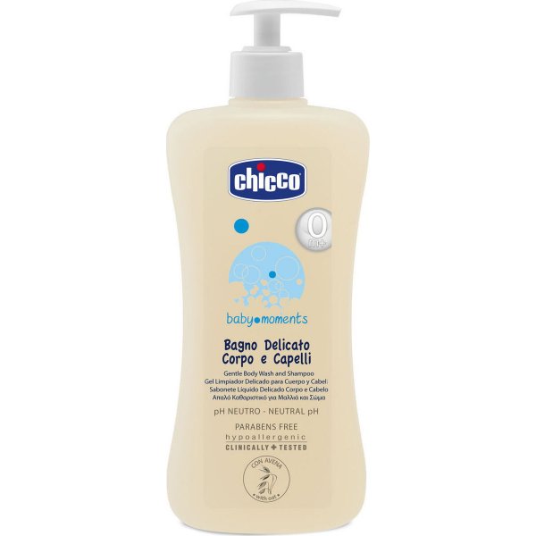 Chicco απαλό αφρόλουτρο-σαμπουάν 500ml