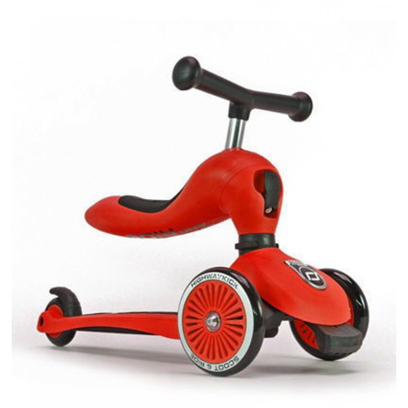 Highwaybaby kick πατίνι και ποδήλατο ισορροπίας κόκκινο από 1 έως 5 ετών