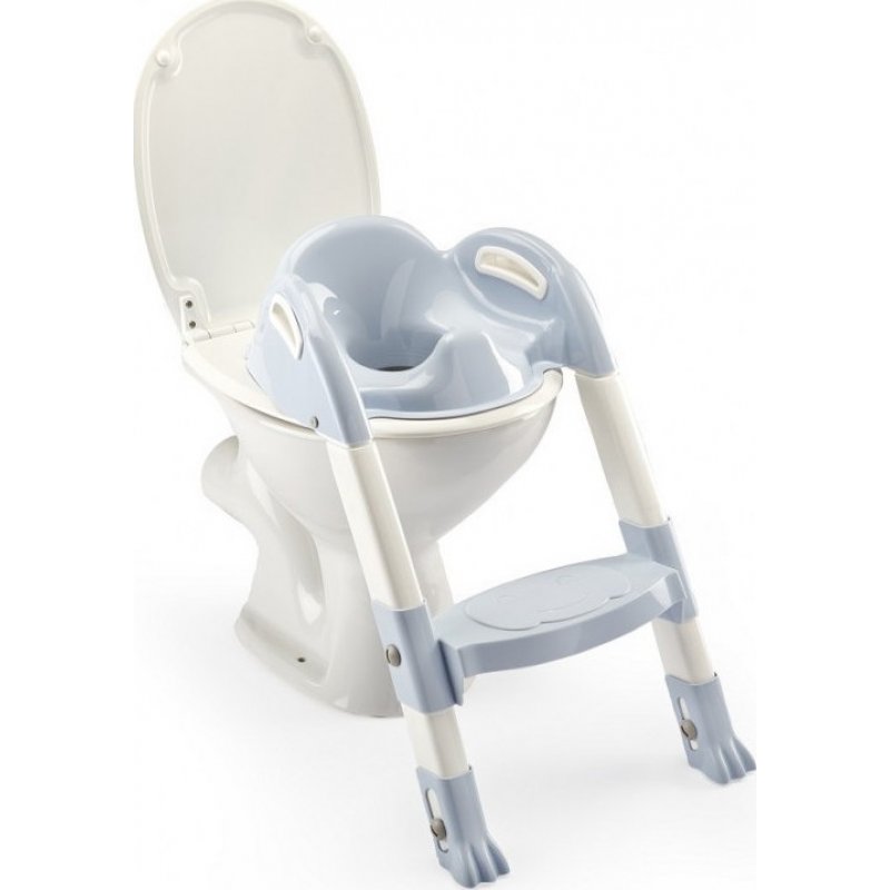 Thermobaby Kiddyloo Εκπαιδευτικό στεφάνι τουαλέτας με σκαλάκια Light blue