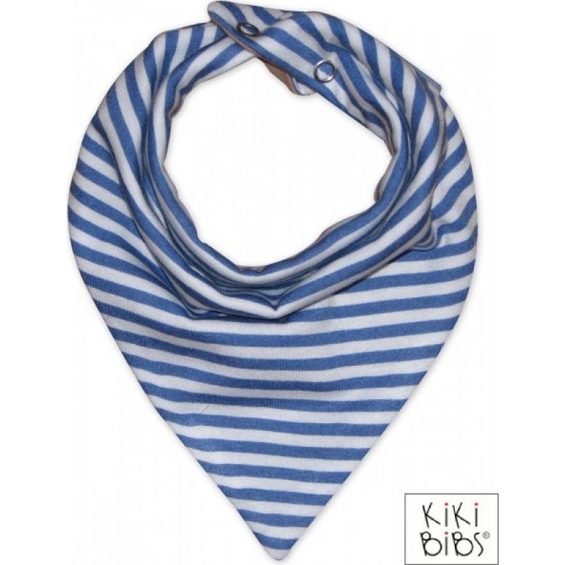 Kiki Bibs Σαλιάρα-μπαντάνα Blue stripes 