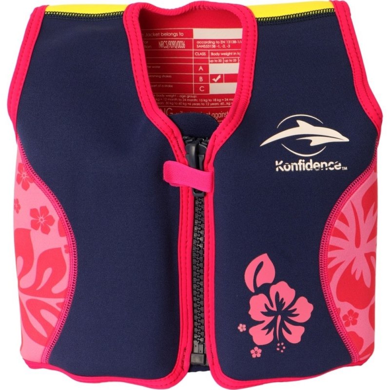 Konfidence Σωσίβιο - γιλέκο Original Jacket Pink Hibiscus 18-36 μηνών