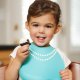 Make My Day βρεφική σαλιάρα σιλικόνης Tiffany blue /pearls 