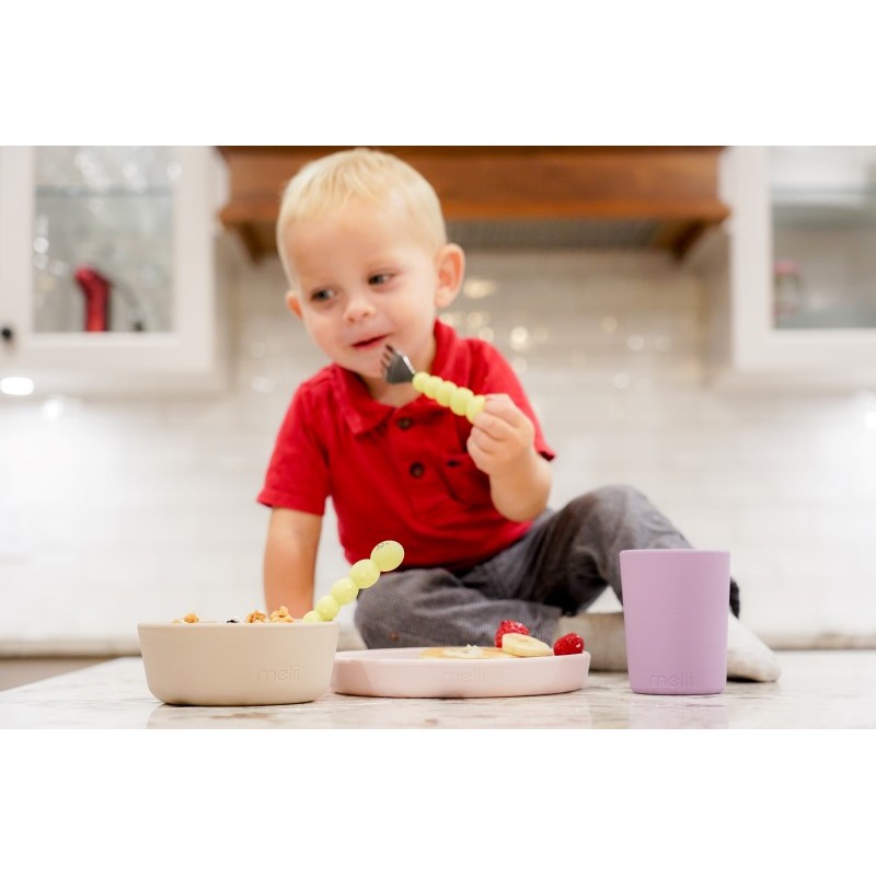 Melii – Πηρούνι και κουτάλι σιλικόνης Caterpillar