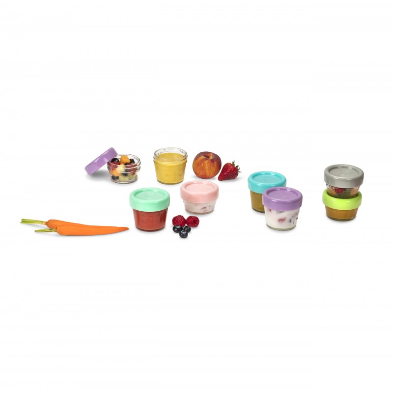 Melii – Glass Baby Food Containers (30 ml set of 6  & 60 ml set of 6)