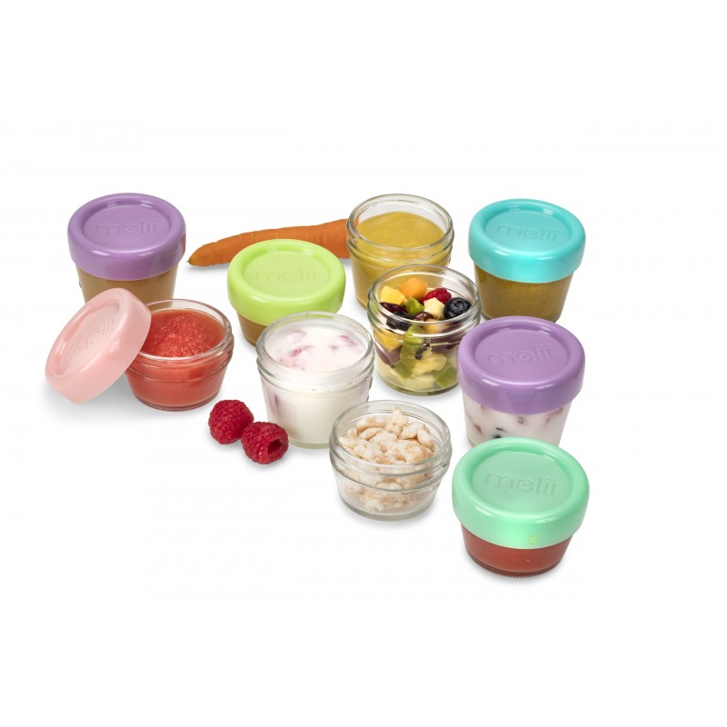 Melii – Glass Baby Food Containers (30 ml set of 6  & 60 ml set of 6)