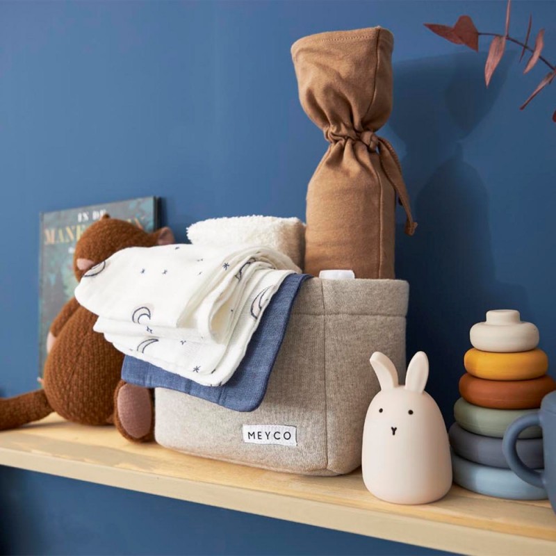 Meyco Σετ 3 Απορροφητικές Λαβέτες/Μουσελίνες Moon Indigo – 30x30cm