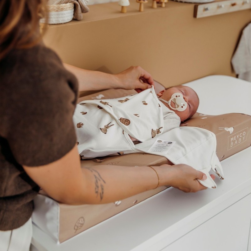 Meyco 2 Pack Swaddle Forest Animals Sand 0-3 μηνών