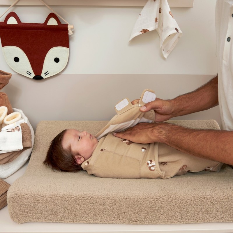 Meyco 2 Pack Swaddle Forest Animals Sand 0-3 μηνών