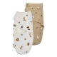 Meyco 2 Pack Swaddle Forest Animals Sand 0-3 μηνών