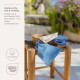 Meyco Πετσετάκια Λαβέτες Πακέτο των 6 Natural/jeans blue/indigo (30x30cm)