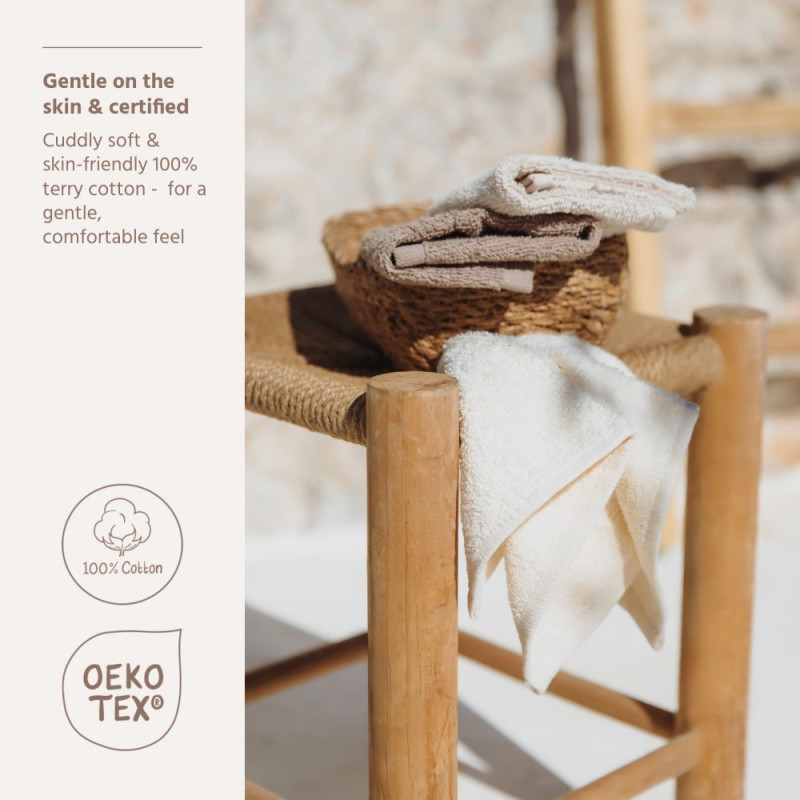 Meyco Πετσετάκια Λαβέτες Πακέτο των 6  Natural/Soft Sand/Taupe (30x30cm)
